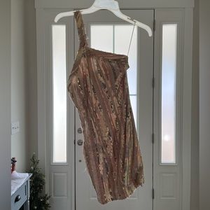 Superdown sequin mini dress xs